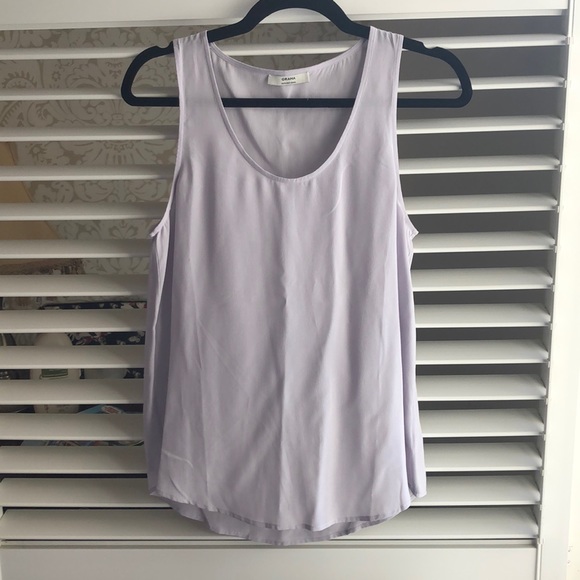 Lavender 100% silk tank top - Picture 1 of 2